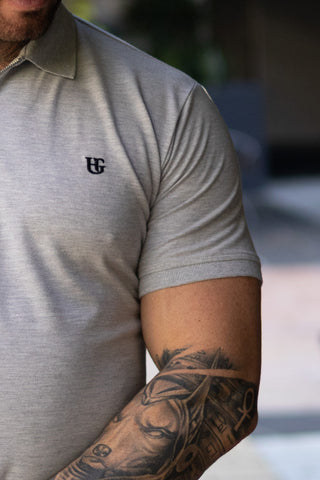 Classic HG Zipped Polo - Grey